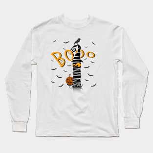 Cute Halloween illustration, Funny Horror Design. Long Sleeve T-Shirt